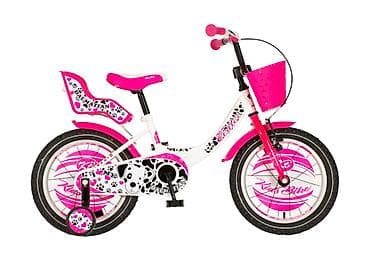 puma patike za fudbal: Bicikl kids Visitor Dalmatian 16" 8" V-brake + kontra, belo/roze — 2