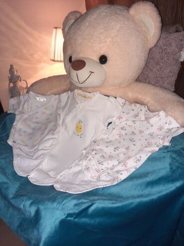 Bodiji i zeke za bebe: Set od 3 bebi bodija kratkih rukava. - Modeli: prepklopni/kopčanje — 2