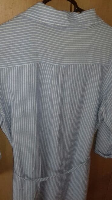 kaftan haljine za plazu new yorker: M (EU 38), color - Light blue, Long sleeves — 6