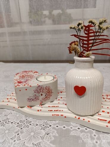 velike serpe za zimnicu: Candlestick, color - White, New — 3