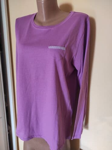 h: M (EU 38), Cotton, Single-colored, color - Purple — 5