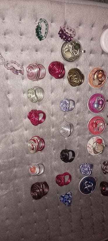 rucni nakit: Ručno rađen nakit od aluminijumske žice i perli - Kolekcija unikatnih — 1
