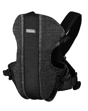 beba kids velicine: KikkaBoo Kengur nosiljka Gwen Fly Knit black (šifra: KKB1) Ergonomska — 2