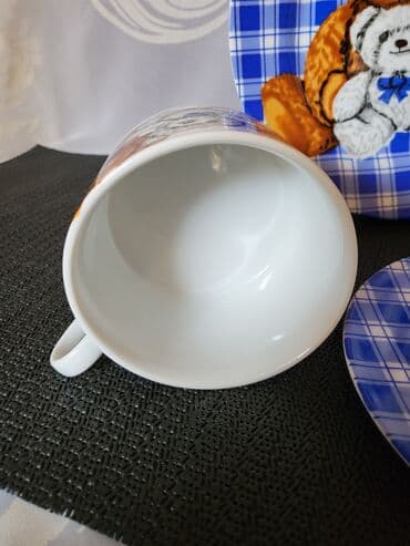 porcelanske solje za caj: Porcelanski nov,vintaz nemacki set za decu. Porcelanski trodelni — 7