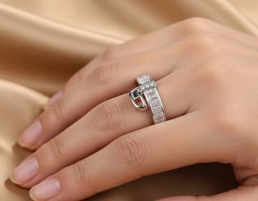 just cavalli nakit: Women's ring, Material: Cubic zirconia, Crystal — 1