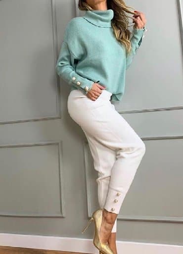 make up: M (EU 38), Jednobojni, bоја - Svetloplava — 2