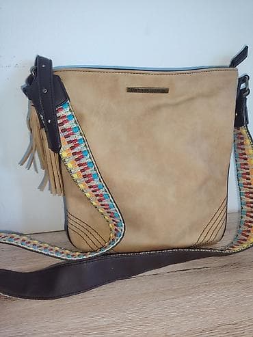 Lične stvari: Ženska torba preko ramena – boho stil - Materijal: meka eko koža u — 4
