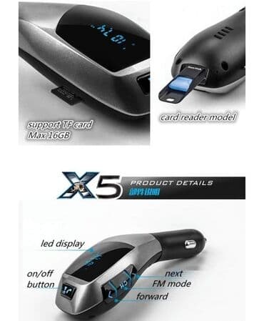 Vozila: 1300 din Bluetooth FM Transmiter model X5, izuzetan uređaj za Vaš — 3