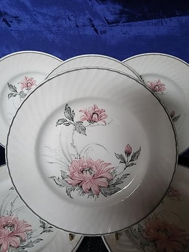 zepter komplet cena: Tanjiri engleski 1950 do 1970god.Barratts Staffordshire. Engleski — 6