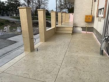 cena parketa: Dekorativni štampani beton – terase, staze, stepeništa i ograde - — 9