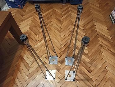 palete 7: Metalni nogari (za sto) dužine 70cm, sa podešavajućim stopicama — 1