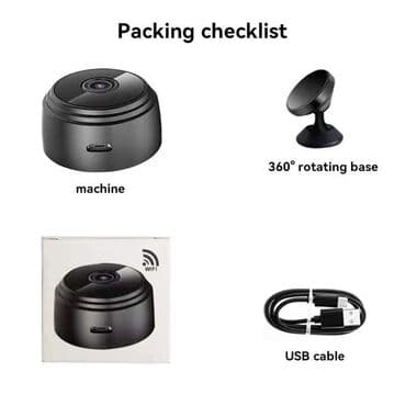 wifi smart camera abq a6: Cena 1.950 dinara Mini WiFi KAMERA Kamera sa senzorom pokreta — 3