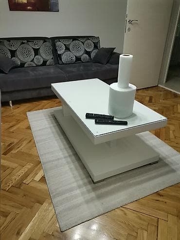 Kids' furniture: Moderan klub sto – bela boja, staklena gornja ploča inace je od — 2