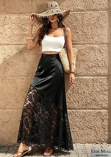 tiffany suknje 2023: Saten maxi suknja sa čipkom – 2300 din
Made in Italy
S M L — 2