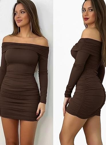 roze odelo: ✅Ženska mini haljina – model s dugim rukavima
✅2300 din 
Xs s m — 3