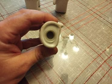 Stilski dekor: Set figura, bоја - Bela, Upotrebljenо — 7