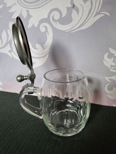 jelen pivo krigla: Krigla Zinn,Nemacka 1950g +. Perfektna krigla,sve na njoj odsjaj od — 7