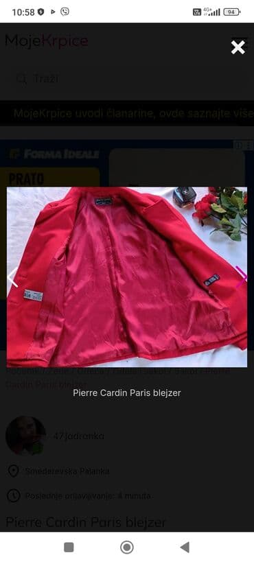 zeleni sako i pantalone: M, bоја - Crvena — 3