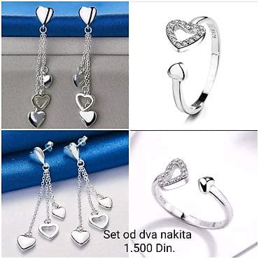 Jewellery: Elegantni posrebreni set od dvanakita sa žigom S925 od hirurskog — 1