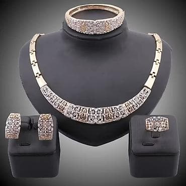 Beauty & Care: Luksuzni setovi nakita – zlatna boja sa bogatim cirkonima Opis: - — 4