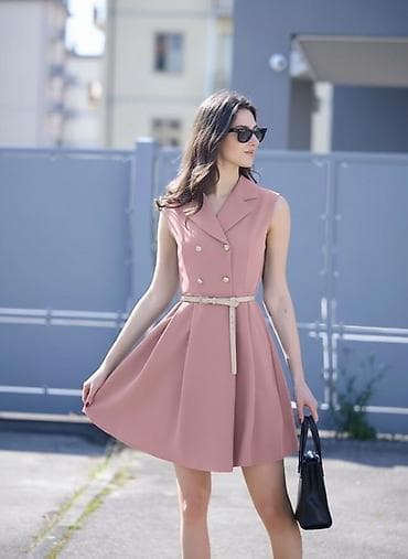 Ženska odeća: 💫Elegantna ženska haljina bez rukava, kroj A-linije sa strukiranim — 3