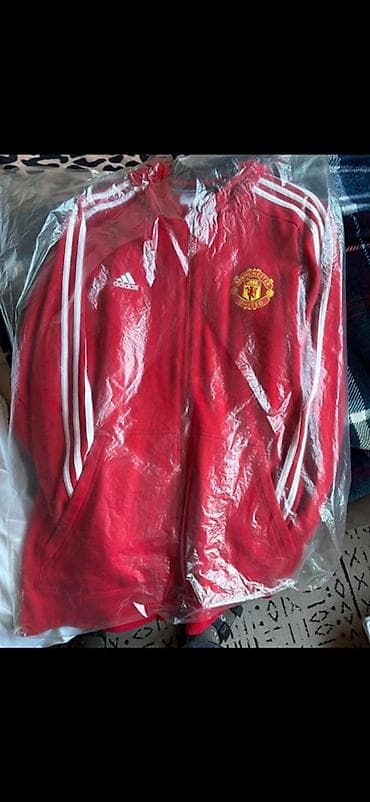 tech fleece sivi: Adidas Manchester United dukserica sa rajsferšlusom i kapuljačom - — 2