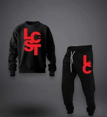 Women's Footwear: Men's Sweatsuit Lacoste, color - Black — 1