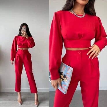 crveni komplet: Komplet: 3300 dinara — 4