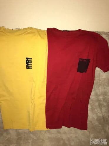 Original Replay majica L 100% Organic cotton Zuta boja Ramena 48cm