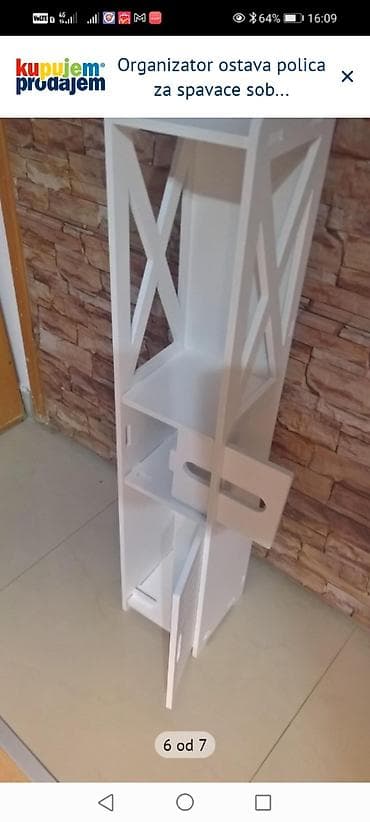 kolevke za bebe: Uski vertikalni organizator/polica – bela - Višenamenski uski toranj — 6