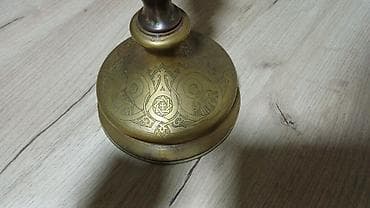 polovni tanjiri: Mesingani svećnjak sa gravurama - Materijal: pun mesing sa — 3