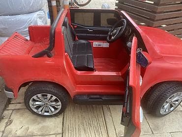 polovni automobili na akumulator: Dečiji električni automobil – Mercedes pick-up, crveni - Model — 2