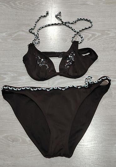 Ženski bikini komplet – Esprit - Boja: tamno braon sa detaljima u