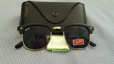 oglad: Ray ban clubmaster, black, unisex, nove. Crno staklo i crno-zlatan ram — 2