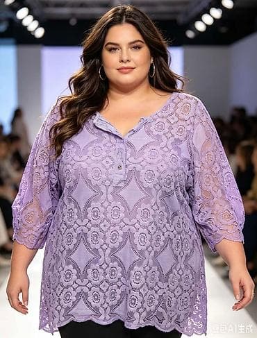 pull and bear zenske jakne: 06. Za punije 
Čipkana bluza 2.800 dinara H — 2