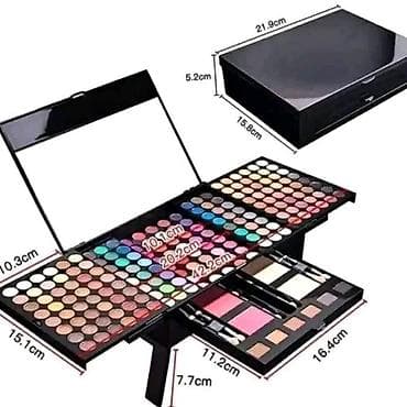 kofer sa šminkom: Sminka Kofer sa sminkom Paleta sminke Set sminke 194 boje — 4