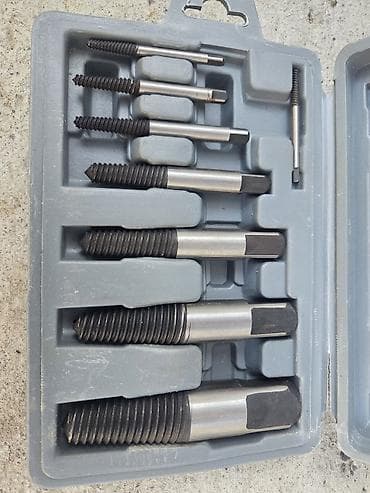 Klešta: Set za vađenje slomljenih vijaka/šrafova – spiralni izvlakači u — 1