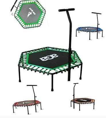 Mini fitness trampolina sa T-ručkom - Šestougaoni dizajn za na lalafo.rs Mini fitness trampolina sa T-ručkom - Šestougaoni dizajn za