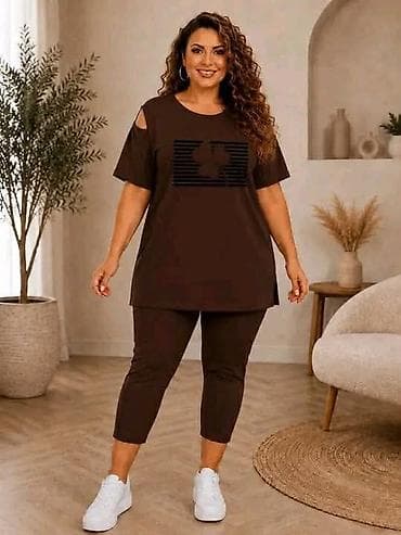 tn plave patike: Komplet za svakodnevno nošenje – plus size. - Tunika kratkih rukava i — 4