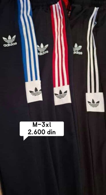 jordan trenerke komplet: Donji deo trenerke, M (EU 50), Adidas, bоја - Crna, Pamuk — 1