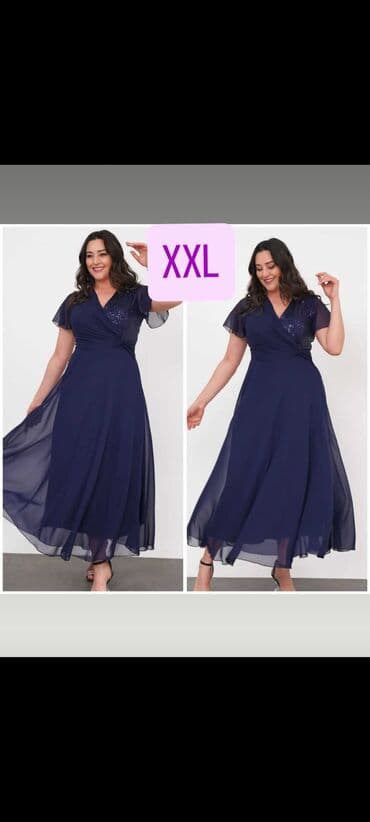 set za izlivanje noktiju: Elegantne haljine – 2 modela 1) Svečana duga haljina, tamnoplava - — 1