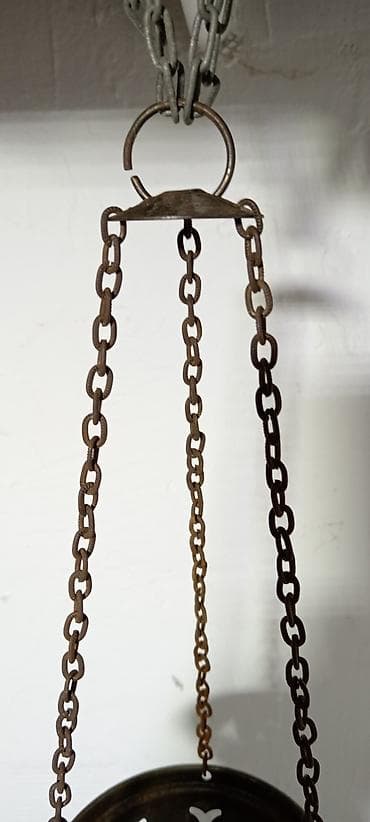 Kancelarijski nameštaj: - Viseća orijentalna lampa sa mozaikom - Materijal: stakleni globus — 3