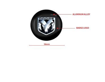 20555 r16 felni: Plastificirane nalepnice za felne - set od 4 komada DODGE DODGE - — 7