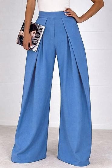 Rolke: 💙Ženske široke pantalone s preklopom – plave nijanse
2700 din — 1