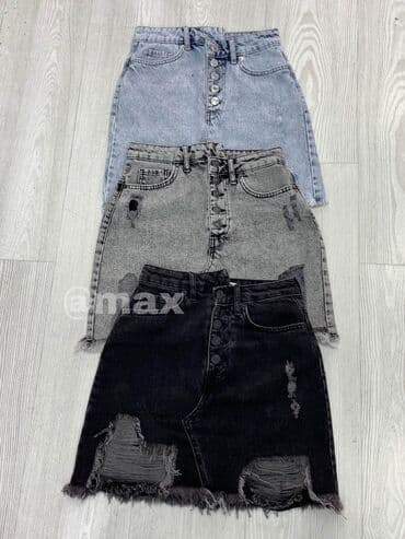 crna teksas suknja: New,Fellinys’’Skirt Velicine:Xs S M L XL Boje:Denim Blue Grey and — 1