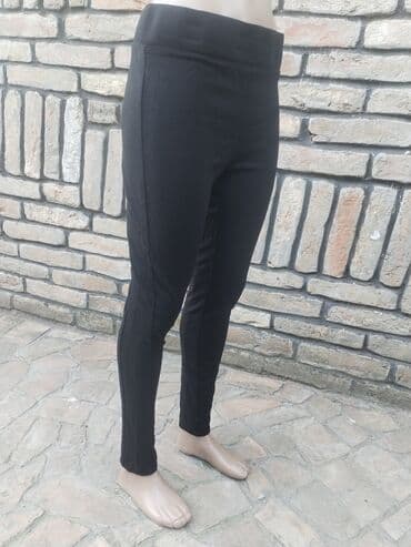 debele helanke za zimu: Helanke /pantalone vel L Deblje, super ocuvane Struk po 40 tegli do 48 — 1