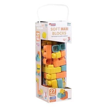 Building Blocks: Mekane kocke Dede 040470 – set od 27 delova u praktičnoj plastičnoj — 1