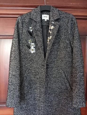 converse jakne: SUPER POVOLJNO! Nov elegantan kaput KOTON vel 36 (S), od štofa crno — 2