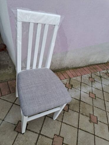 bele stolice: Stolice tarabice u hrast braon 30e a bela 32e — 4