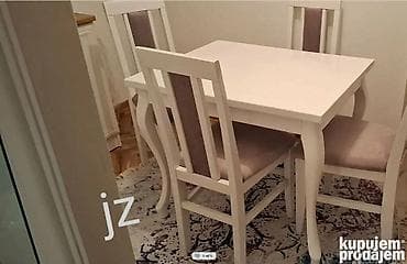 barske stolice akcija: Trpezarijski set – sto i 4 stolice Sto 260€, a stolice po komadu 42 € — 1